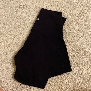 Lululemon 4 inch black biker shorts